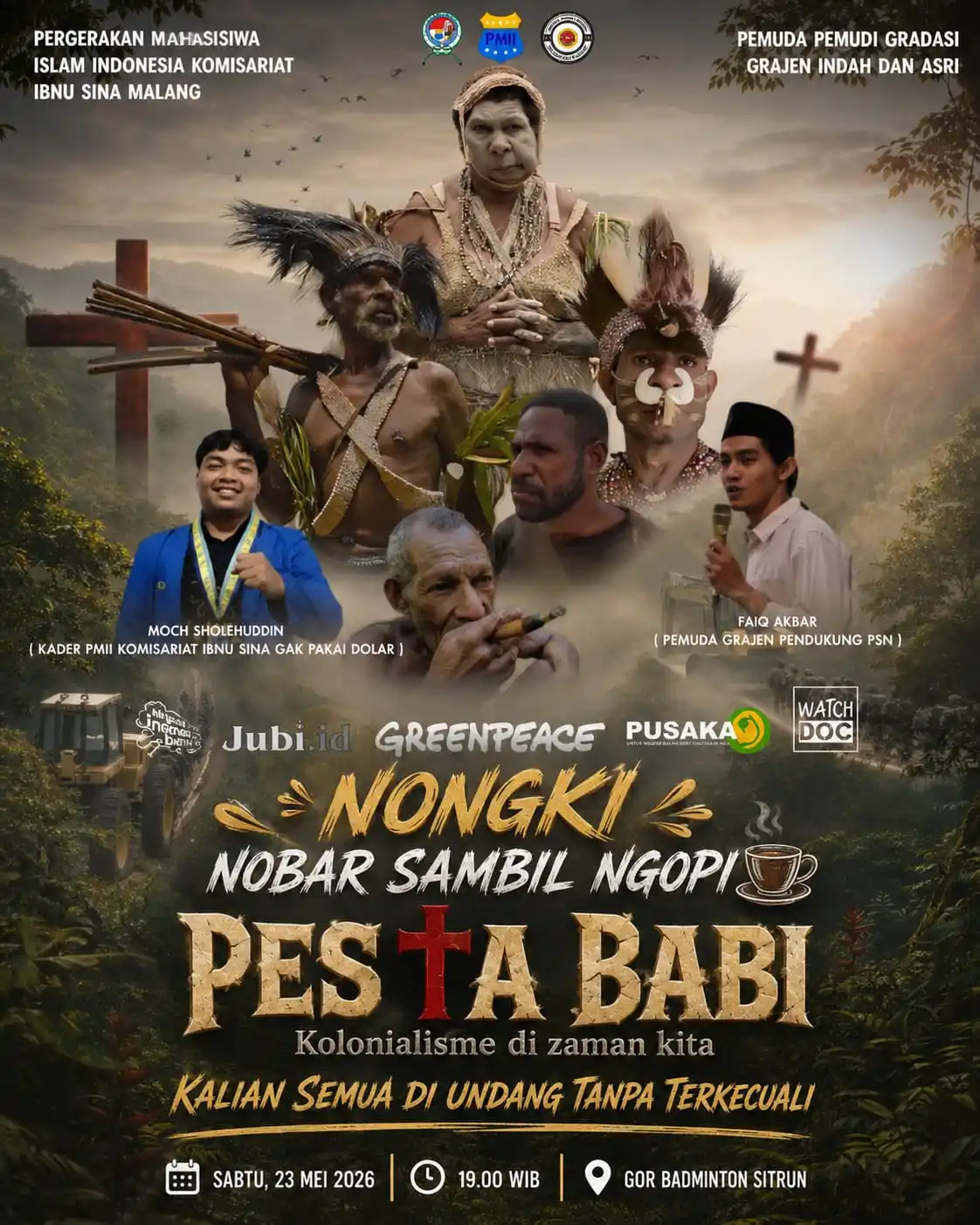 PMII Ibnu Sina Malang dan Karang Taruna Gradasi Siap Gelar Nobar “Pesta Babi” sebagai Ruang Diskusi Kritis